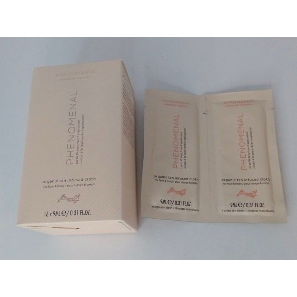 Vita Liberate - Phenomenal Organic, Tan infused Cloths, 16 Pack,BRAND NEW IN BOX
